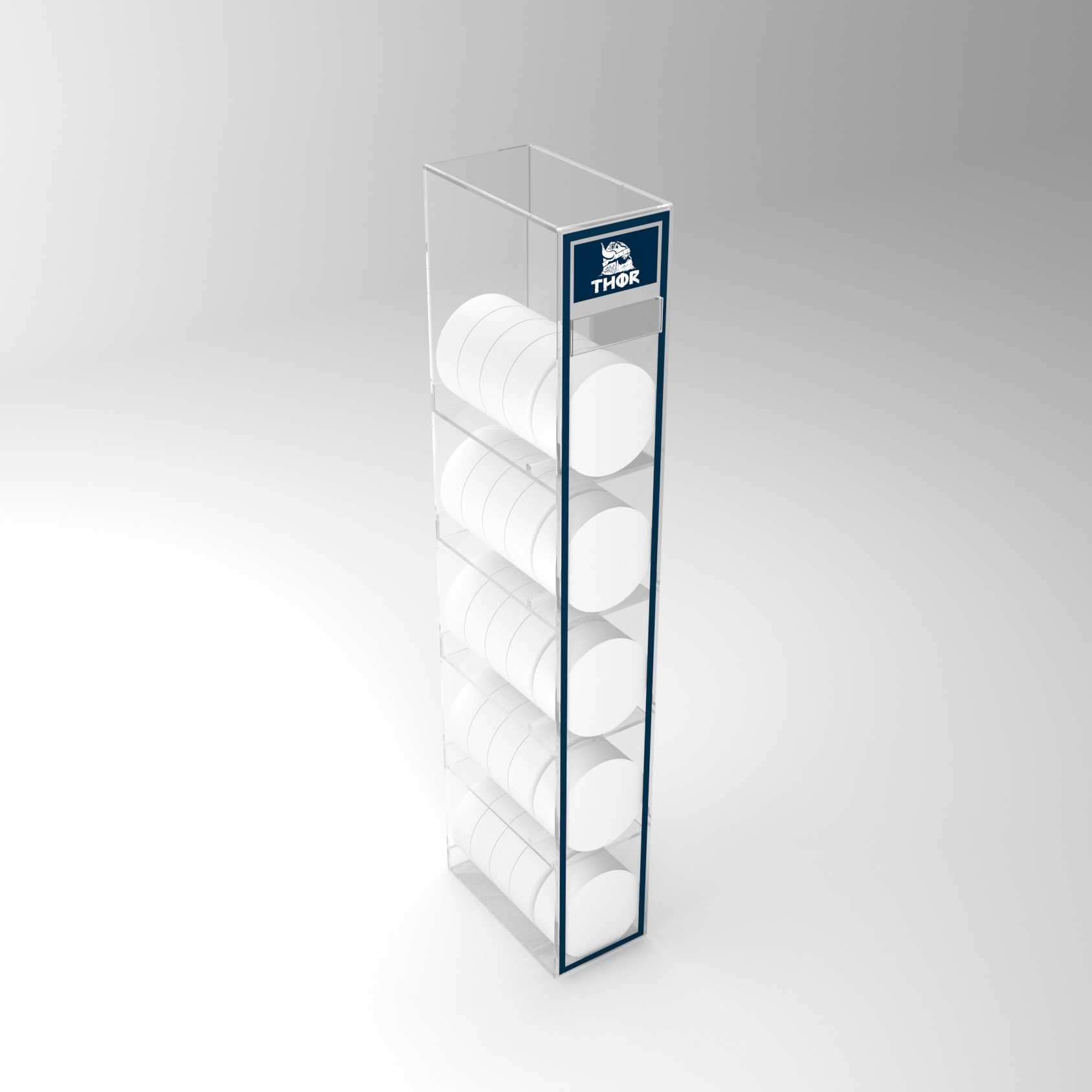 Tobacco dispenser in clear acrylic Displayfabriken